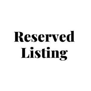 RESERVED LISTING FOR JACLYN
